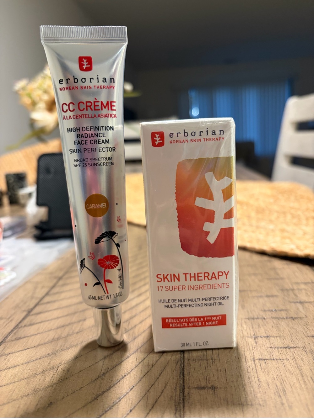 Erborian set- CC Crème High Definition Radiance Face Cream& skin therapy